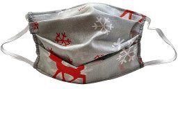 Maska antysmogowa Mocco Textile Reusable Mask / 100% Cotton / X-mas Pattern