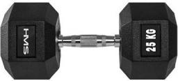 HMS Hantel Hex Pro gumowany 1 x 25 kg