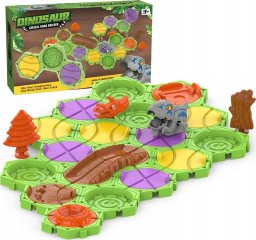 Eddy Toys Gra Logiczna, Zbuduj Tor Dla Dinozaura, Trasa, Przeprawa Dla Dinozaura, Klocki, Tor Przeszkód