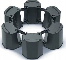 Prosperplast PODSTAWA DO ZBIORNIKA NA WODĘ DESZCZÓWKĘ MODULAR 6 BASECAN ANTRACYT