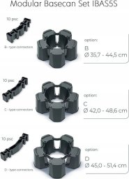 Prosperplast PODSTAWA DO ZBIORNIKA NA WODĘ DESZCZÓWKĘ MODULAR 5 BASECAN ANTRACYT
