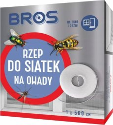 Bros Bros Rzep do moskitier siatek 5,6m Biały samoprzylepny łatwy montaż