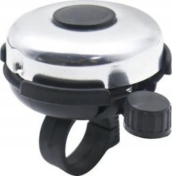 Korbi Dzwonek do roweru / hulajnogi aluminiowy FSBHN-075 czarno srebrny