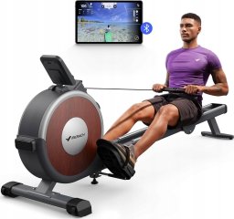 Wioślarz Merach MERACH Wioślarz do 160 kg do domu magnetyczny Bluetooth 16 poziomami oporu