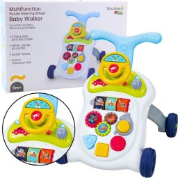 LeanToys Interaktywny Chodzik Pchacz Kierownica Światła Dźwięki