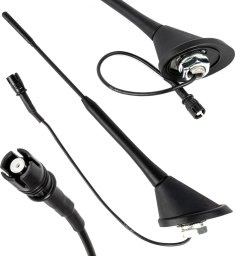 CB Antena AMiO Antena samochodowa uniwersalna bat maszt ze wzmacniaczem raku-2 ant10 amio-04154