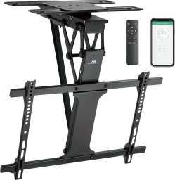 Maclean Uchwyt do TV elektryczny sufitowy , obsługa TUYA, max VESA 600x400, obrót 90st. pilot, 32"-75", 35kg, MC-490