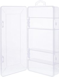 Pagna InLine® Pojemnik na drobiazgi, 5 przegrody, Abmessungen: 206x107x33mm, przezroczysty