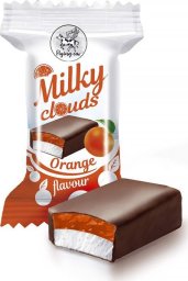 Milka Flying Cow Mleczna chmurka z galaretką o smaku pomarańczowym 1 kg
