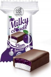 Milka Flying Cow Cukierki z galaretką o smaku śliwkowym i pianką 1 kg