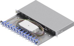Easylan EASYLAN LWL-Skrzynka spawania Grade C 48,26cm 19Cal 1HE 24 Ports 24x LC-Duplex OS2