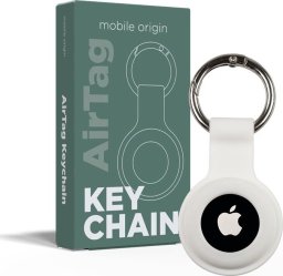 Mobile Origin Mobile Origin AirTag KeyChain, white