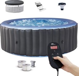 SPA ogrodowe MSpa Basen z hydromasażem dmuchane Bergen 8 osób SPA Bąbelki