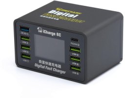Kaku MECHANIC iCharge 8C Ładowarka serwisowa 8 portów PD QC3.0
