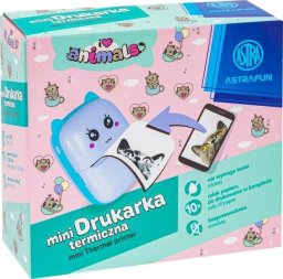 Astra Drukarka termiczna ASTRAFUN ANIMALS - 1 szt. box + 10 rolek białego papieru