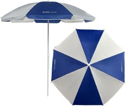 vidaXL PARASOL PLAŻOWO BALKONOWY 160CM BIAŁO NIEBIESKI 1067643