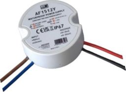MPL Power MW Power 15W 12V/1.25A round LED power supply, IP67