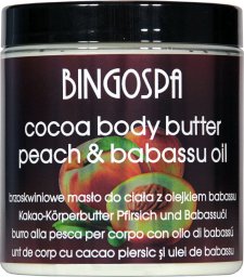 BingoSpa Brzoskwiniowe masło do ciała z olejkiem babassu 250g