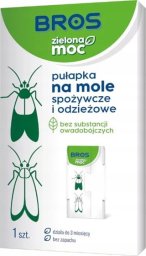 Bros Pułapka feromonowa na mole spożywcze i odzieżowe 1szt Bros Zielona Moc