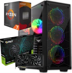 Komputer BSG Komputer BSG Raptor V12 AMD Ryzen 7 NVIDIA GeForce RTX 4060 32GB DDR4 1000GB SSD Windows 11