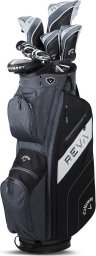 CALLAWAY Zestaw kijów do golfa CALLAWAY REVA Black (damski, 10 kijów z torbą cartbag, grafit set)