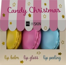 HiSkin Hiskin Candy christmas Zestaw prezentowy do pielęgnacji ust (peeling+balsam+błyszczyk)