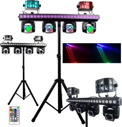 LIGHT4ME LIGHT4ME MT BAR 3 zestaw oświetleniowy multiefekt świetlny 4w1 4x głowica ruchoma beam 4x40W RGBW LED