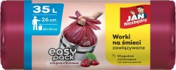 JAN Niezbędny Jan Niezbędny Worki na śmieci hd easy-pack wiśnia 35l-26 sztuk