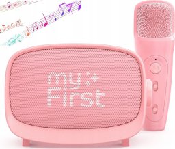My First Głośnik Mikrofon Zestaw 2w1 Karaoke Na Bluetooth Aux Microsd Dla Dziecka / Myfirst Voice 2/ Różowy
