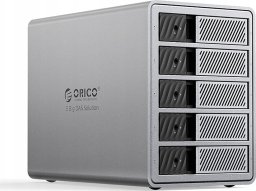Kieszeń Orico Orico  Macierz dyskowa Thunderbolt 3 na 5 dysków 2,5"/3.5" SATA HDD/SSD - szara