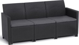 Keter MARIE Sofa ogrodowa dla 3 osób, grafitowa