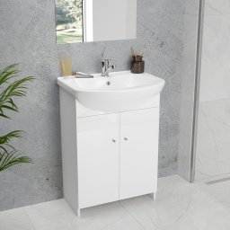 vidaXL CABINET HUNG D50 WITH BASIN/MIXER/SIPHON