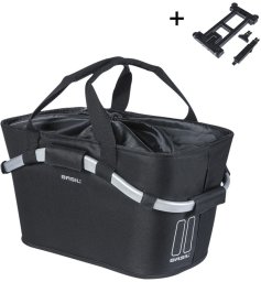 Basil Kosz na tylny bagażnik BASIL CLASSIC CARRY ALL REAR BASKET MIK 22L MIK System (ready to go) solid black (NEW 2025)