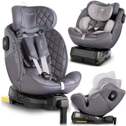 Fotelik samochodowy Nukido Fotelik samochodowy Prestige Line szary 0-36 kg ISOFIX