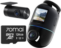 Wideorejestrator 70mai Omni X800 4K set Czarny + karta SD 128GB