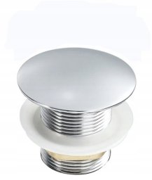 Keramag Zaślepka umywalkowa chrom (stal nierdzewna / tworzywo sztuczne) 44 mm (S)