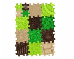 Askato Mata Sensoryczna Ortopedyczna Zestaw15w1 Nature 15 Puzzli Sensoryka Muffik / Mfk-097