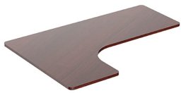 Biurko Powerton Blat biurka naro�nego, orzech, 160x110-60x2.5 cm, laminowana p�yta wi�rowa,