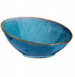 Verlo DEEP BLUE Misa bufetowa ukośna śr.25 cm