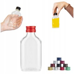 Bimberek Butelka PIERSIÓWKA 100ml + zakrętka na nalewki wino wesele