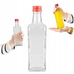 Bimberek Butelka PIONIER MOSKWA 250ML + zakrętka NALEWKI butelki szklane na alkohol