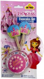 Tadar Kuki Zestaw do Muffinek Princess 48 szt.