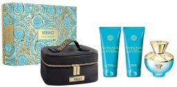 Versace Versace Dylan Turquoise Pour Femme edt 100ml + żel pod prysznic 100ml + żel do ciała 100ml + kosmetyczka