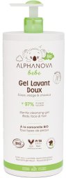 Alphanova Delikatny żel myjący dla niemowląt 2 w 1 Bebe Bio* 1000 ml