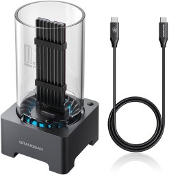 Graugear Graugear USB 4.0 Docking Station für M.2 NVMe SSD mit Heatsink und Lüfter