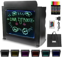 DNA stanowisko DJ z podświetlaną tablicą DNA DJ BOOTH BK