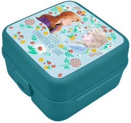 Kids Euroswan Pudełko śniadaniowe z przegródkami 14x14x8cm Kraina Lodu Frozen 840388 Kids Euroswan