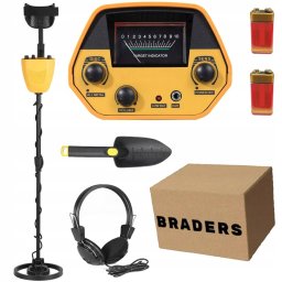 Metal Detector Podziemny Wykrywacz Metali Braders Detektor Metalu Słuchawki Łopata Baterie