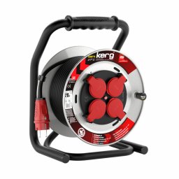 Kerg Przedłużacz bębnowy KERG W2382 20m 31,5mm2 H05RR-F 250V czarny