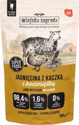 Wiejska Zagroda Karma mokra dla kota Jagnięcina z kaczką i kocimiętką (dorosły) 100g